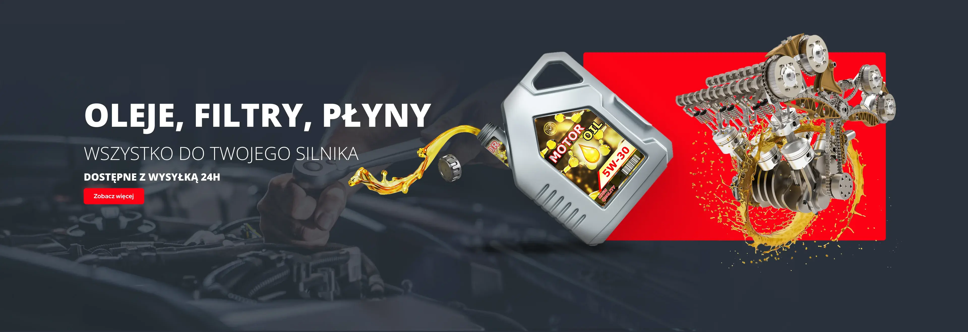 oleje, filtry, płyny - wszystko do twojego silnika